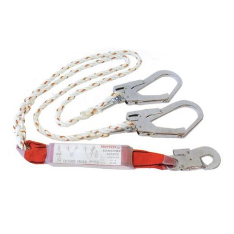 Protecta 1340180 Pro Pack 100% Tie-Off Shock Absorbing Lanyard